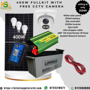 400w fullkit with free cctv camera