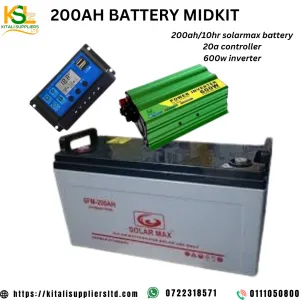 200ah/10hr solarmax battery midkit