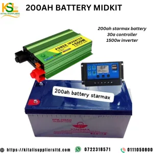 200ah/20hr starmax battery midkit