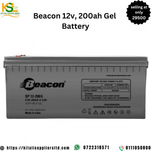 Beacon 12v  200ah gel battery