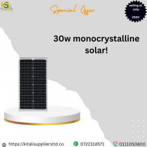 30w monocrystalline panel