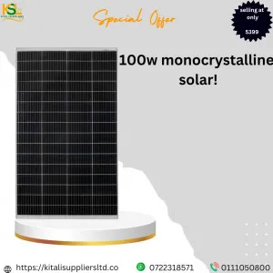 100w solar monocrystaline all weather