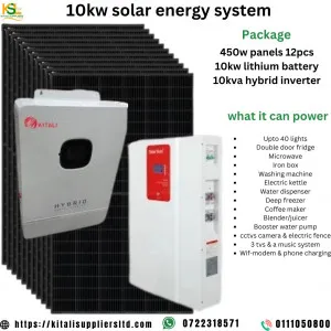 10 kilowatts solar system