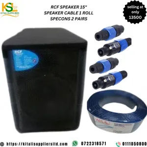 Rcf speaker 12inch ,speaker cable 1 roll ,specons 2pairs
