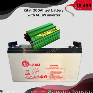 Kitali 200ah gel  battery with 600w inverter