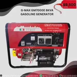 G-MAX GM7000E 8KVA Gasoline Generator