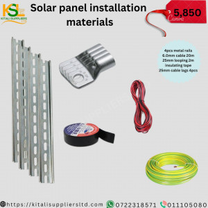 Solar Panel Installation Materials.