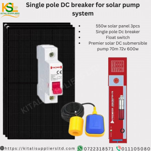 Single Pole DC Breaker  For Solar Pump System