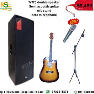 TR 725 Double Speaker + Semi-Acoustic Guitar + Beta Microphone + Mic Stand