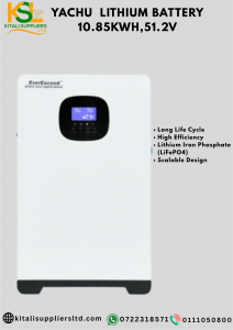 YACHU  LITHIUM BATTERY  10.85KWH,51.2V