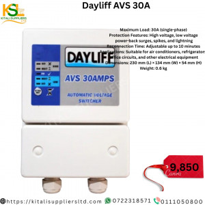 Dayliff AVS 30A Automatic Voltage Switcher (30 Amps, Single-Phase)