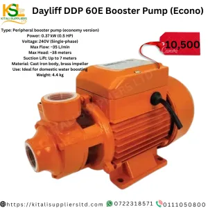 Dayliff DDP 60E Booster Pump (Econo)