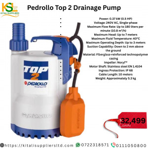 Pedrollo Top 2 Drainage Pump
