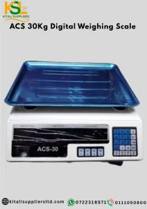 ⚖️ ACS‑30 Digital Weighing Scale – 30 kg Capacity