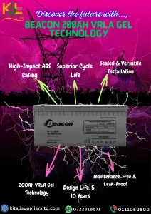 🔋 Beacon 200Ah 12V VRLA Gel Battery