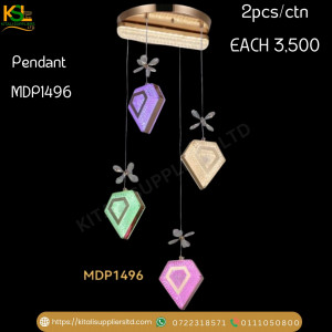 Pendant MDP1496 – Triple Globe Modern Pendant Light with Multi-Color Ambient Glow for Contemporary Interiors