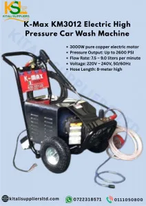 KMAX KM 3012 Electric Pressure Car Wash Machine