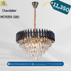 MCR1319-580 Premium Large Modern Crystal Chandelier – 580mm Luxury Ceiling Light Fixture for Grand Living Spaces, Staircases, Dining Areas & Hotel Lobbies