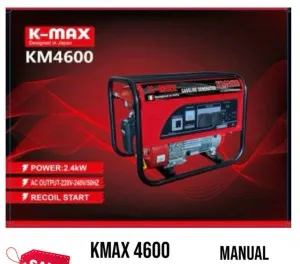KM4600 Generator | Portable Power Solution for Home & Work