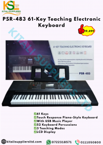 PSR-483 61-Key Teaching Electronic Keyboard