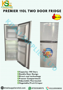 PREMIER 110L TWO DOOR FRIDGE