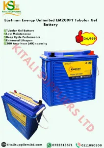 Eastman 200Ah Tubular Battery – Reliable Power Backup for Home & Business