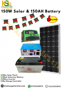 150W Solar & 150AH Battery Fullkit