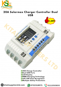 20A Solarmax Charger Controller Dual USB