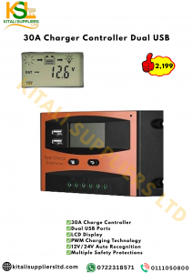 30A Solarpex Charger Controller Dual USB