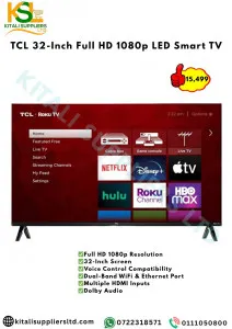 TCL 32-Inch Smart Android TV – HD Display, Built-in Google Assistant & Apps