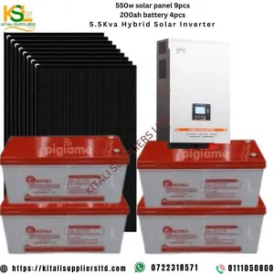 5.5kVA Solar Fullkit System – Complete Off-Grid Power Solution | By Kitali