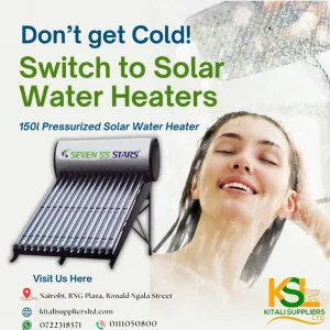 150L Seven SS Stars Pressurized Solar Water Heater – Efficient Hot Water System