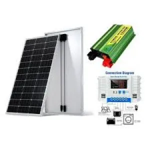 250W Solar Panel, 20a solar charge controller, Inverter 300w
