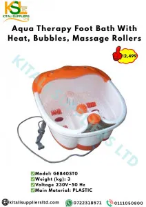 Aqua Therapy Foot Bath – Heated Spa with Bubbles & Massage Rollers