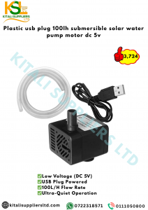 Plastic usb plug 100lh submersible solar water pump motor dc 5v.