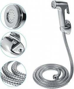 Hand held spray  ABS bidet Shower head shattaf adapter wall breaker hose toilet