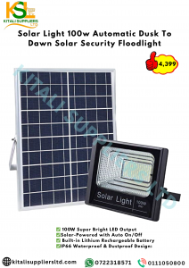 Solar Light 100w Automatic Dusk To Dawn Solar Security Floodlight Day Off Night On
