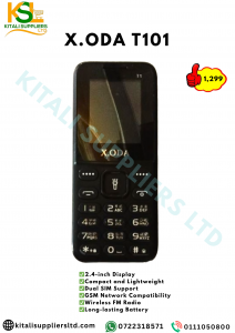 X.ODA T101 “Kabambe” 1.77″ Feature Phone – Dual SIM | FM Radio | Bright Touchscreen