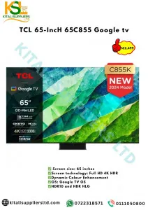 TCL 65-Inch 65C855 Google TV – Premium 4K Mini-LED Smart TV with Google Assistant