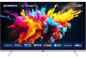 Skyworth 32E57, 32 Full HD Frameless Smart Google TV â€“ Black