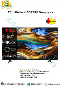 TCL 50-Inch 50P755 Google TV – 4K UHD Smart TV with Dolby Vision, MEMC, Voice Control & Chromecast