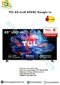 TCL 65-Inch 65V6C Google TV – Affordable 4K Smart TV with Google Assistant