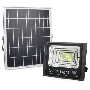 Solar Light 60W Solar Outdoor Flood Light With Remote Control Motion Sensor Dusk To Dawn