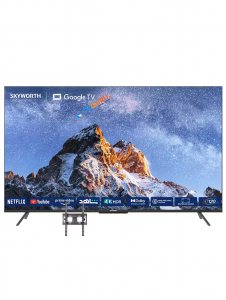 Skyworth 55'' QLED 4K GOOGLE Frameless LED TV-NETFLIX,YOUTUBE-BRACKET
