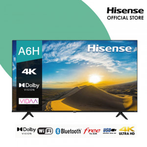 Hisense 65 INCHES UHD 4K FRAMELESS TV 65A6H