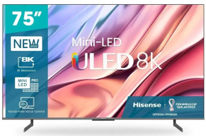 Hisense U80H 75 Inch 8K ULED Smart TV (2YRs WRTY)