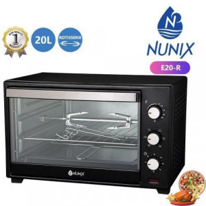 Nunix 20L Electric Rotisserie Oven - Black