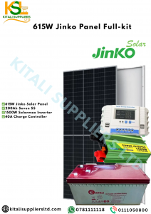 615W Jinko Panel Full Kit – High-Efficiency Solar Power Solution (Includes 615W Jinko Solar Panel, 200Ah Seven SS Battery, 1500W Solarmax Inverter & 40A Charge Controller)