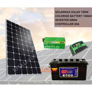 100w solar fullkit with wet chloride battery