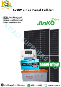 570W Jinko Solar Panel Full-kit – High-Performance Off-Grid Power Solution for Homes, Businesses & Rural Use
